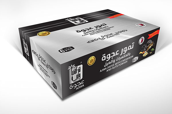 Wafia Ajwa Dates 7 PC & 6 Outer